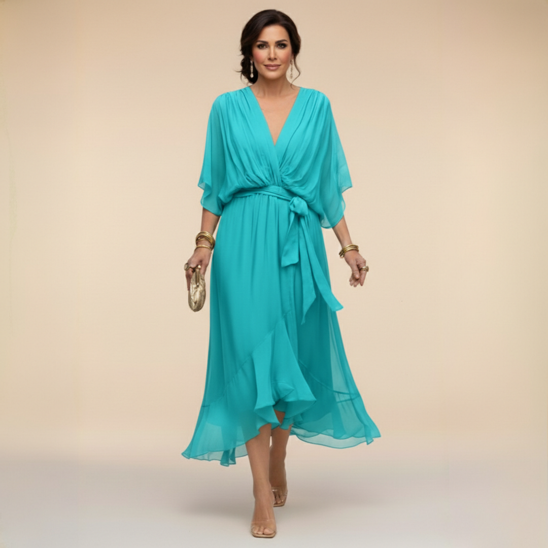 Monika | Kleid mit V-Ausschnitt