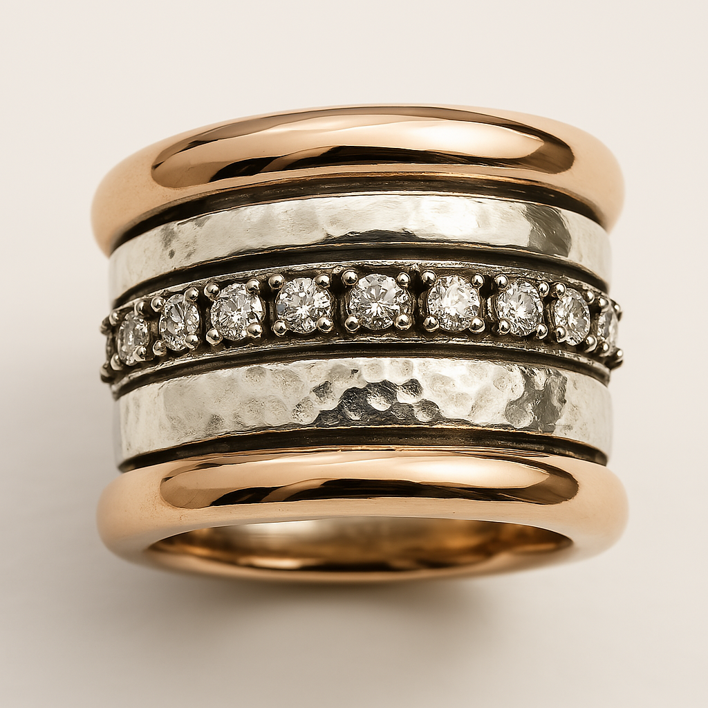 Retro Dreifach-Goldband
