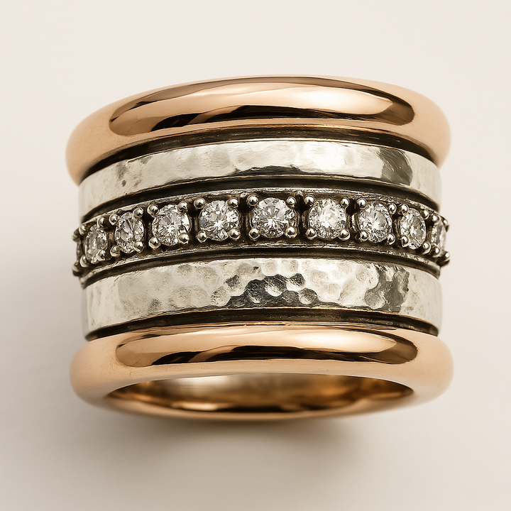 Retro Dreifach-Goldband