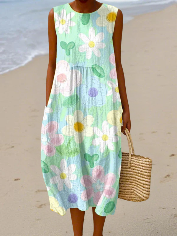 Elin | Leichtes ärmelloses Sommerkleid