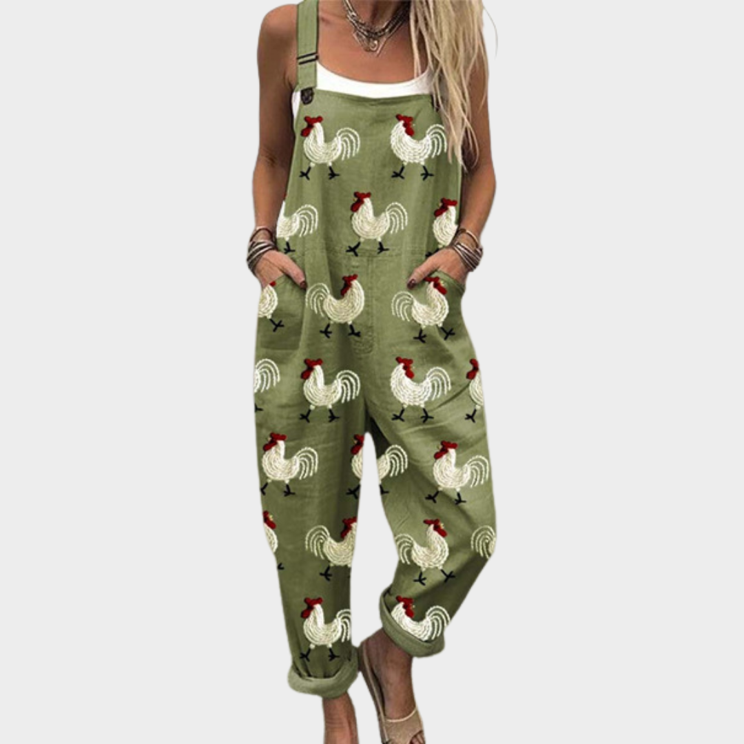 Line – Bequemer gemusterter Jumpsuit