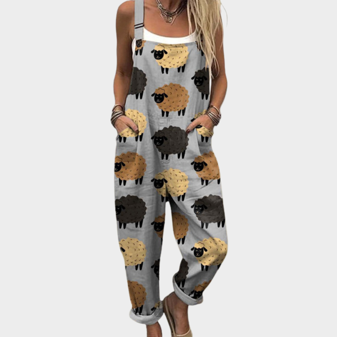 Katrin – Bequemer Overall mit Print