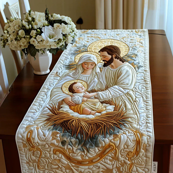 Quilt-Tischläufer – Glanz von Bethlehem