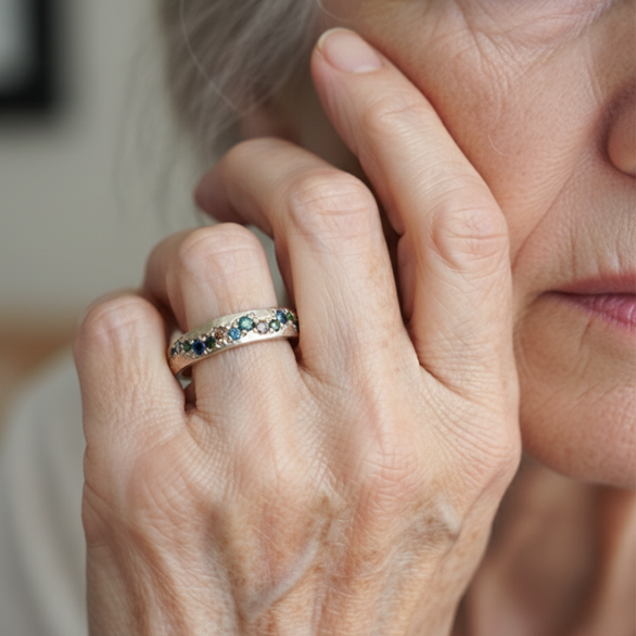 Retro-Ring in Goldfarbe