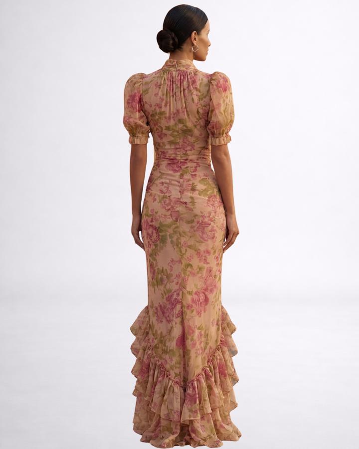 Rosa | Kleid mit Blumendruck