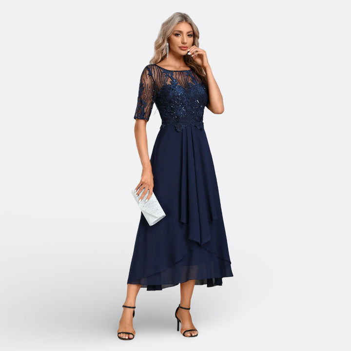 Mariana – Kurzarmkleid mit Spitze