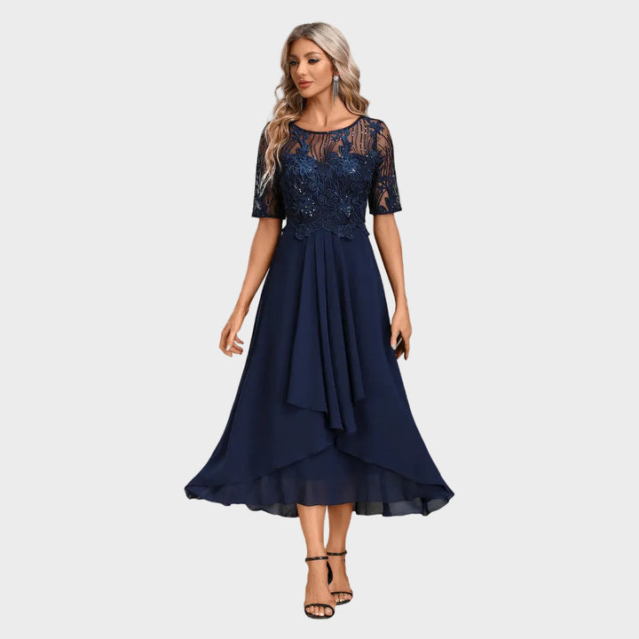 Mariana – Kurzarmkleid mit Spitze