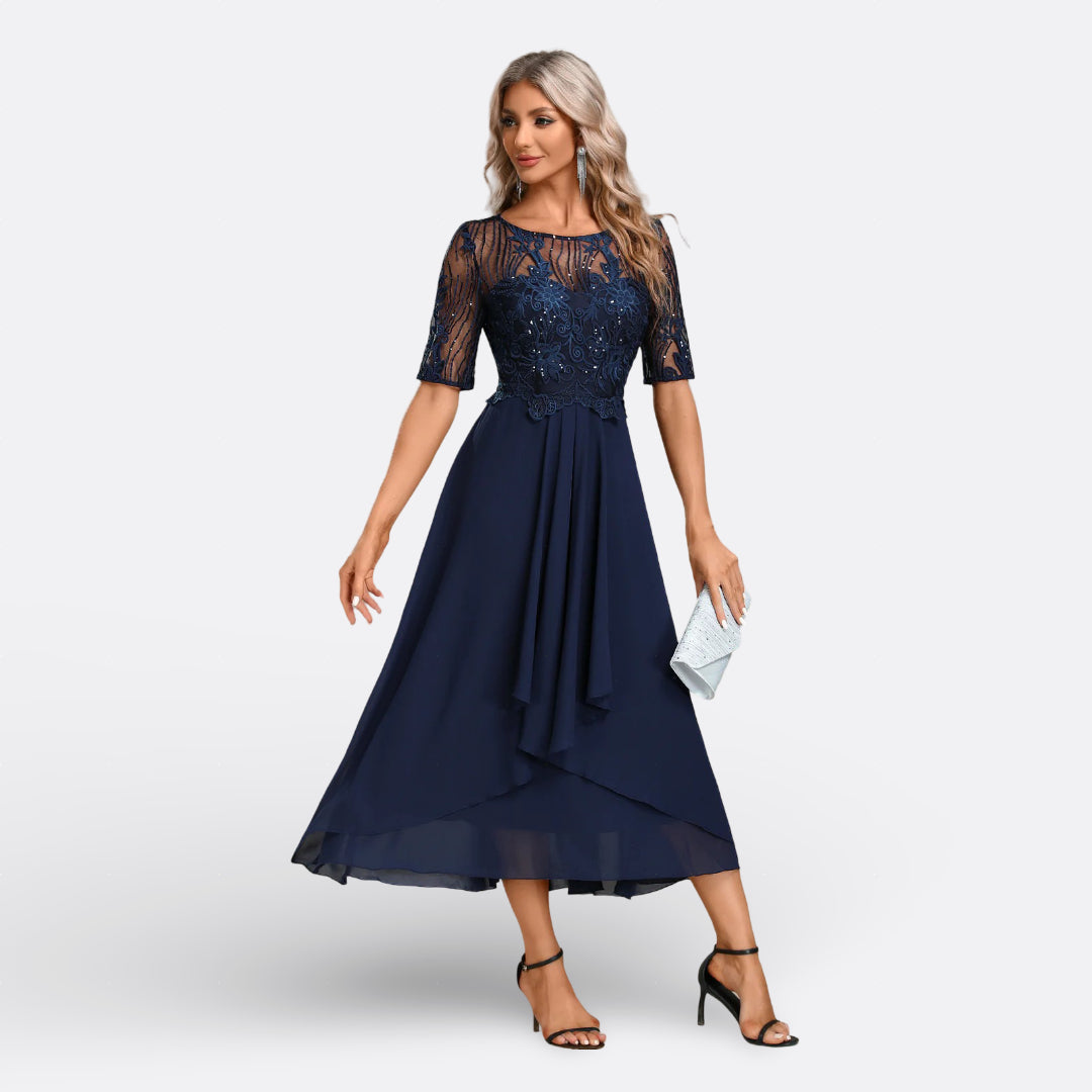 Mariana – Kurzarmkleid mit Spitze