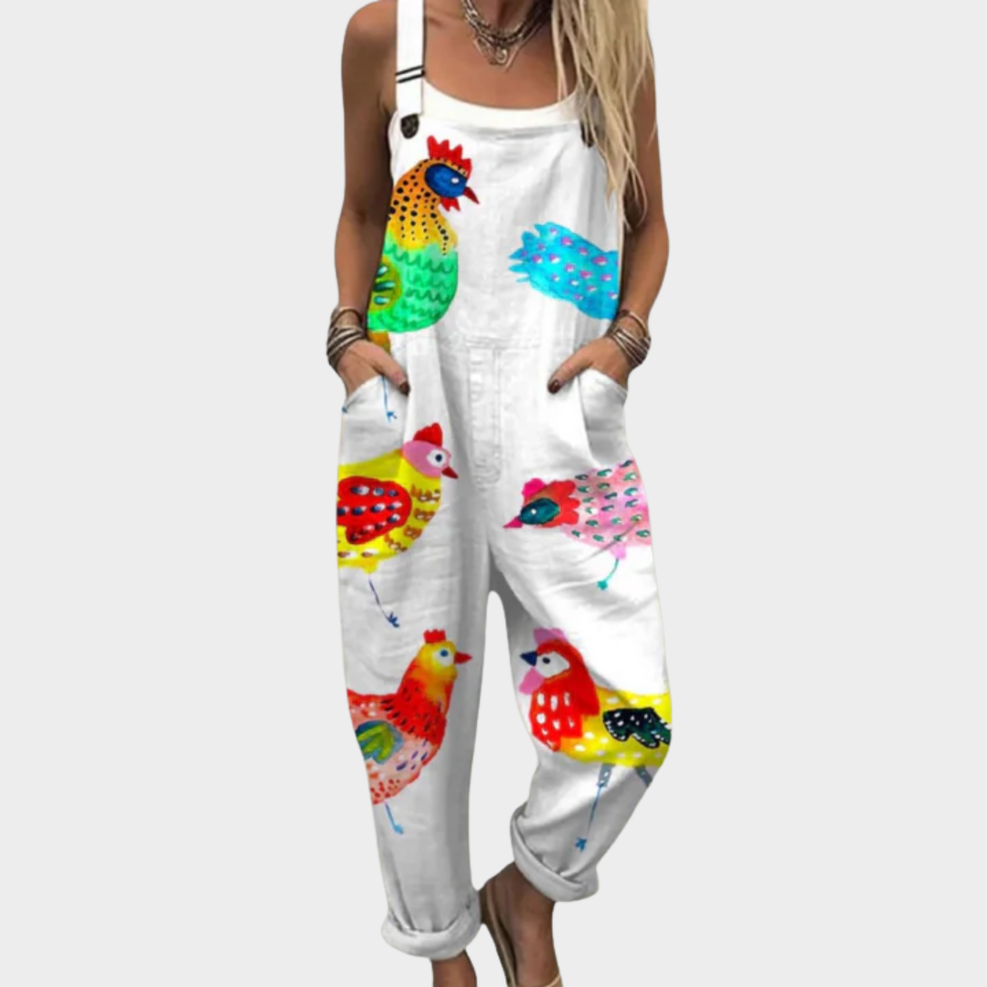 Anita – Bequemer Overall mit Print