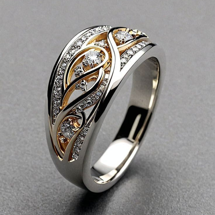 Gold-und-Silber-Ring