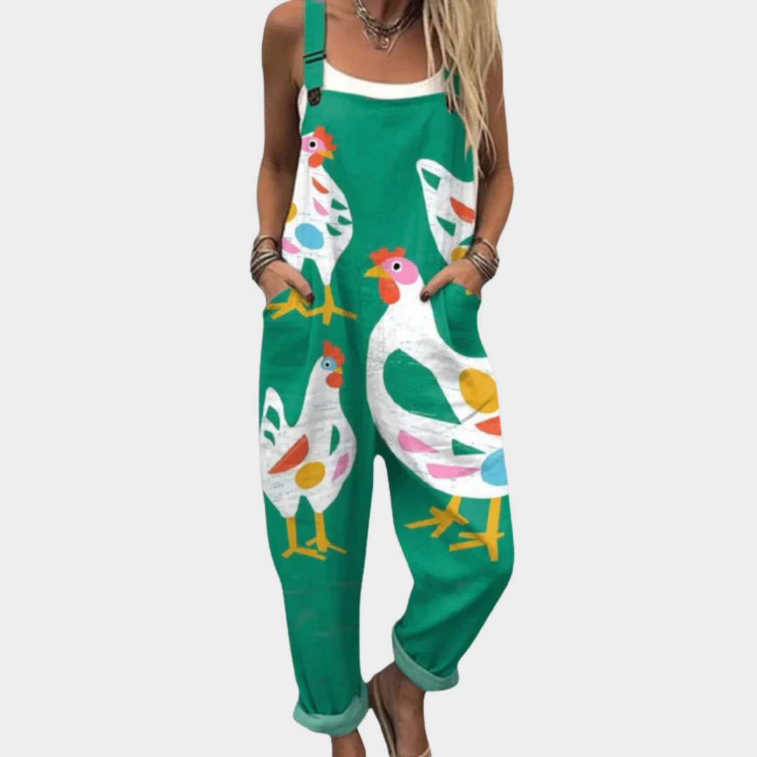 Annette – Bequemer Overall mit Print