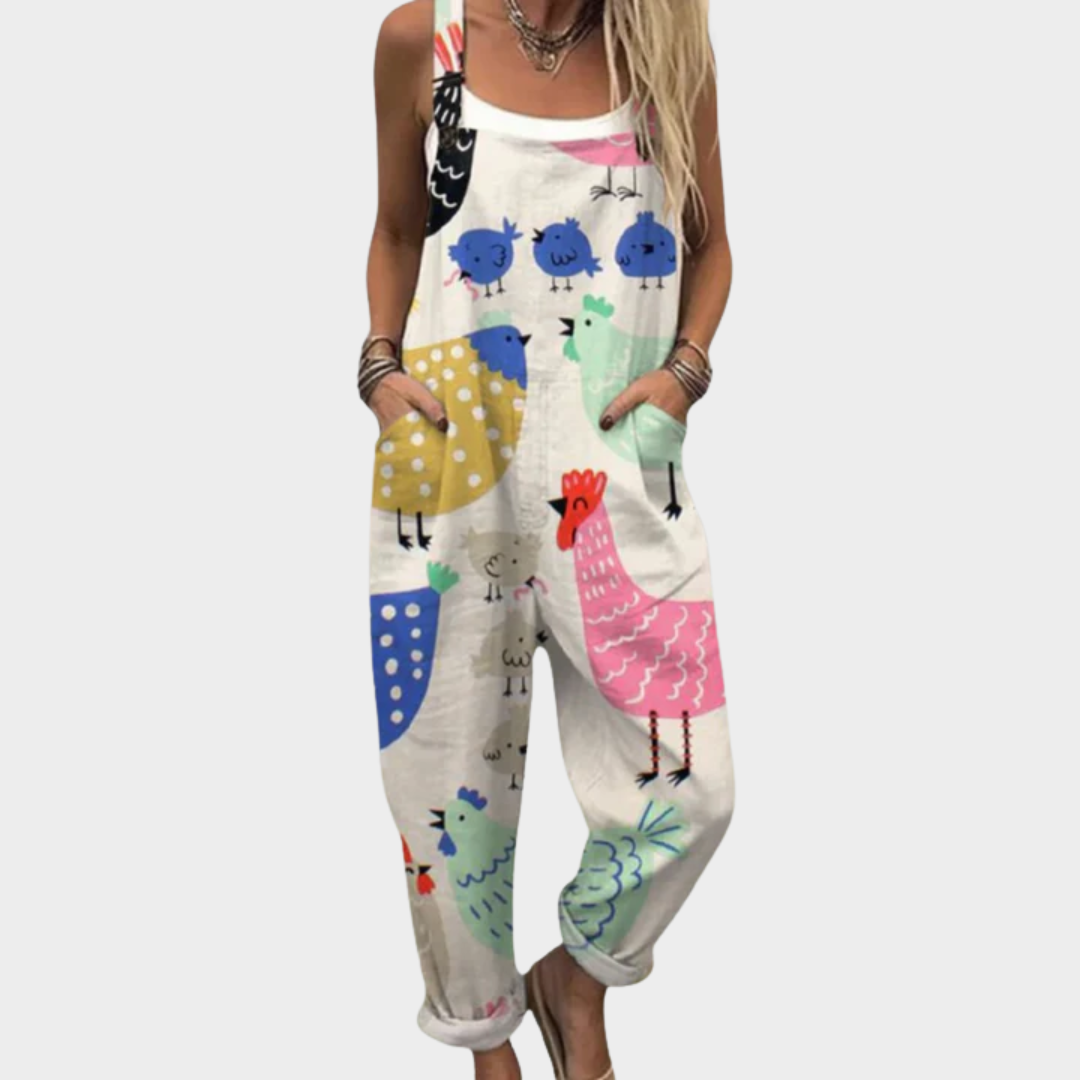 Anna – Bequemer Jumpsuit mit Print