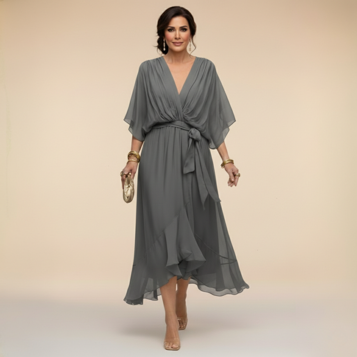 Monika | Kleid mit V-Ausschnitt