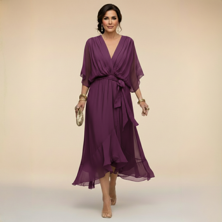Monika | Kleid mit V-Ausschnitt