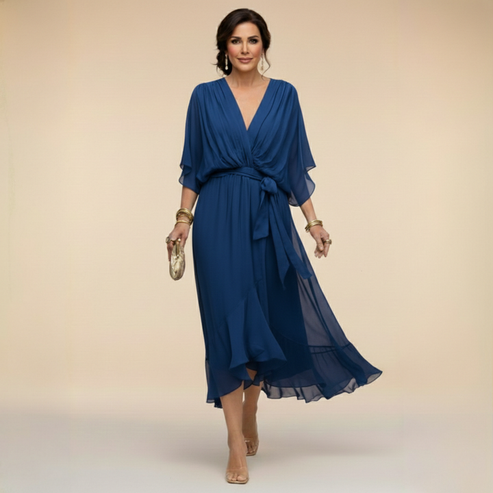Monika | Kleid mit V-Ausschnitt