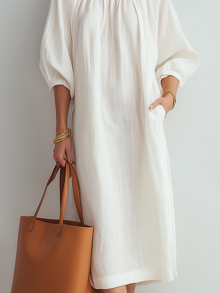 Luna | Buntes Crêpe-Kleid