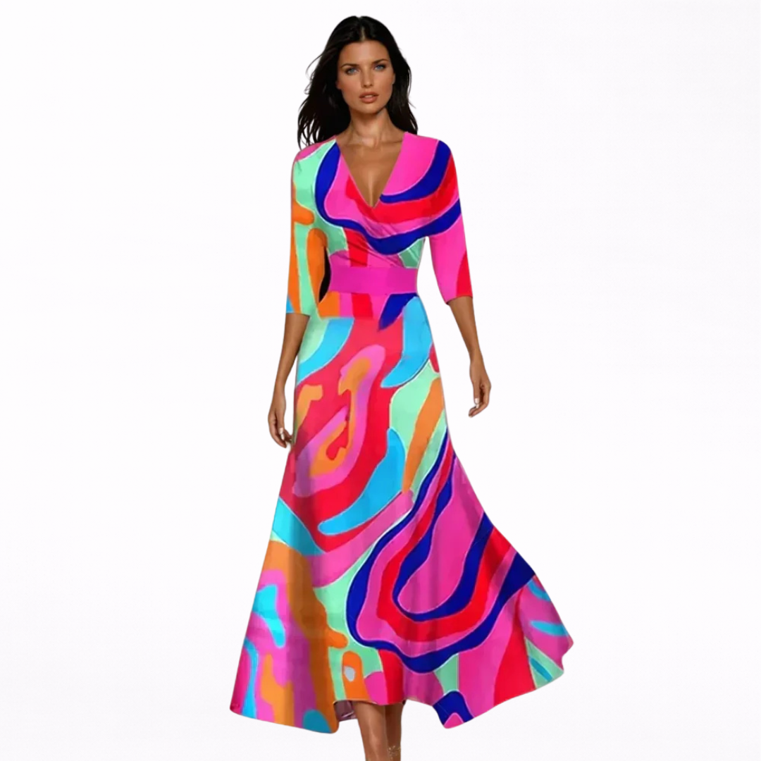 Emilia | Kleid mit Blumendruck