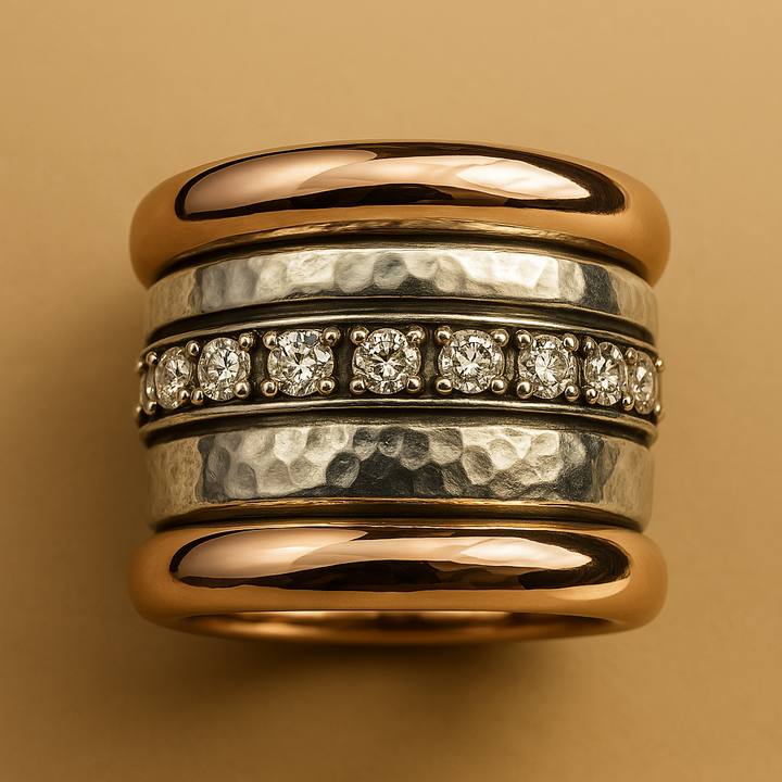 Retro Dreifach-Goldband