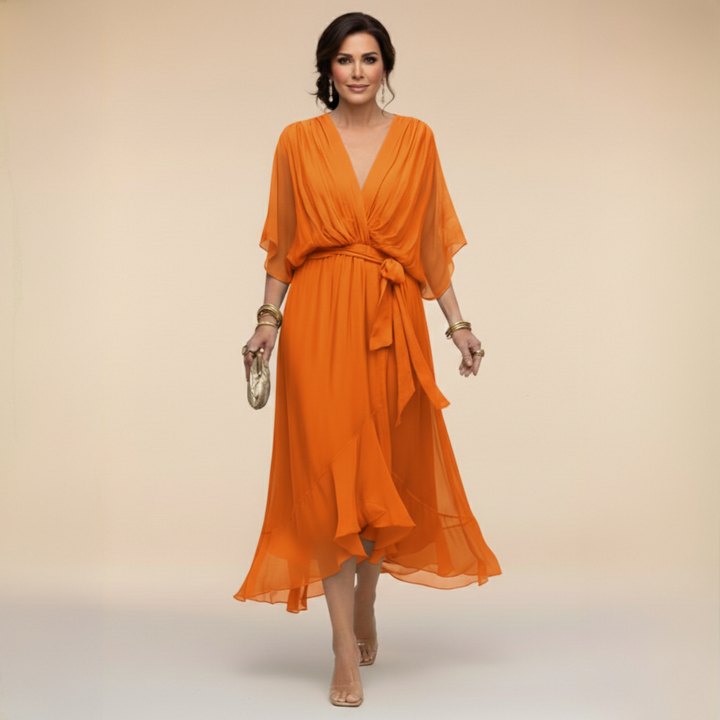 Monika | Kleid mit V-Ausschnitt