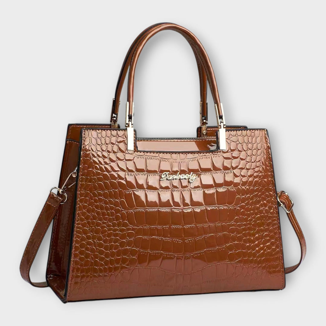 Agnes | Umhängetasche mit Krokodildesign