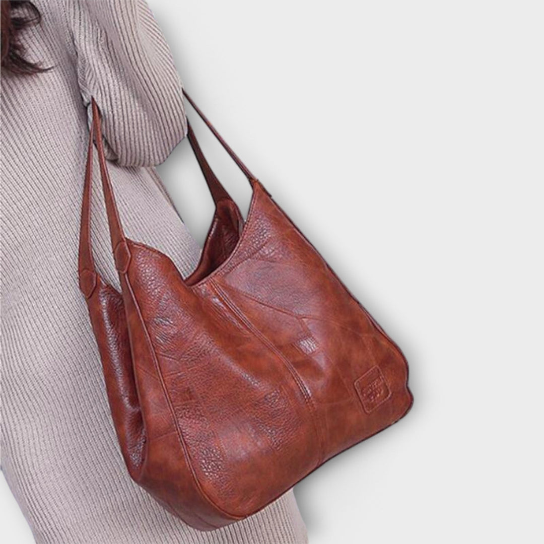 Albertine | Klassische Vintage-Leder-Tote-Bag