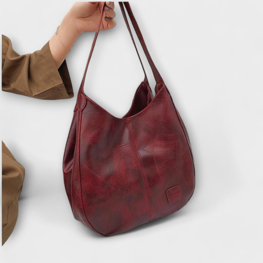 Albertine | Klassische Vintage-Leder-Tote-Bag