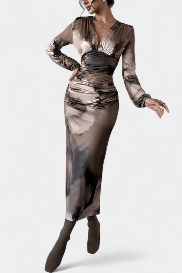 Auguste | Maxikleid mit V-Ausschnitt