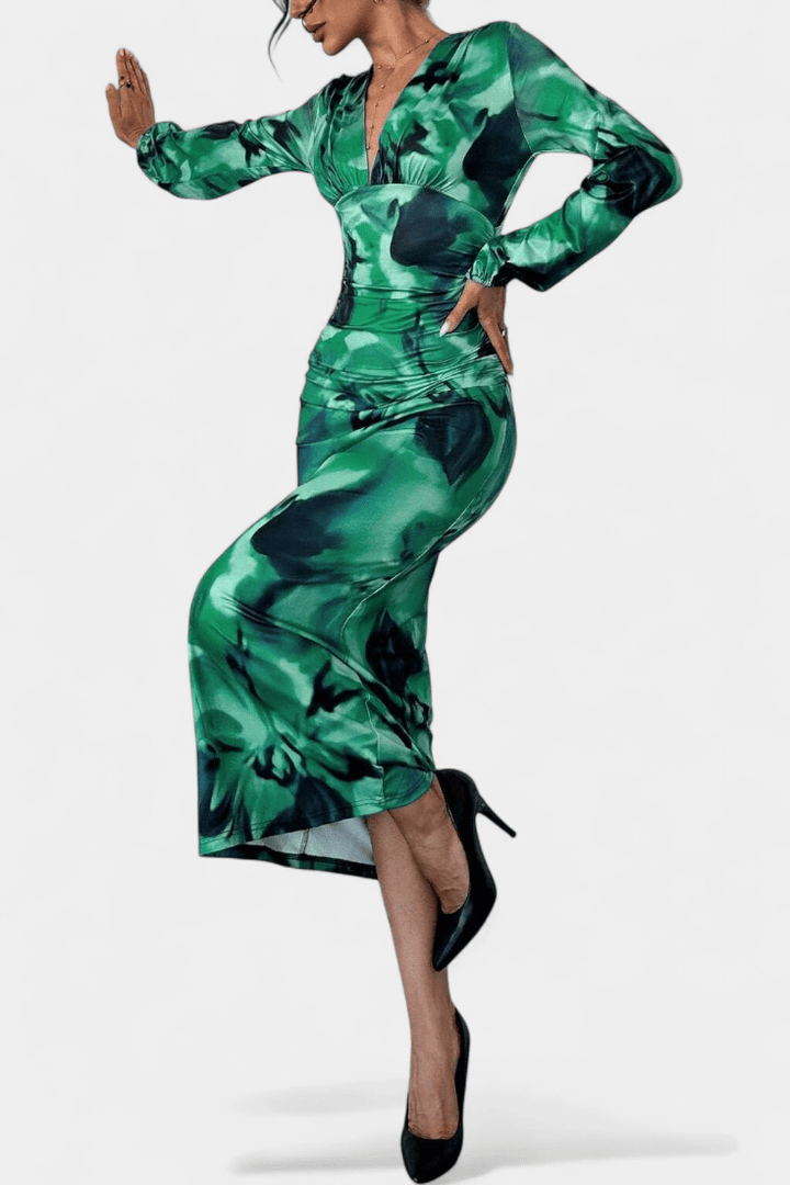 Auguste | Maxikleid mit V-Ausschnitt