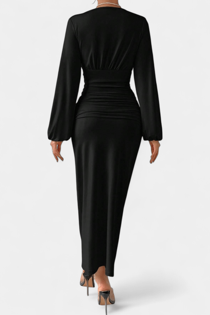 Auguste | Maxikleid mit V-Ausschnitt