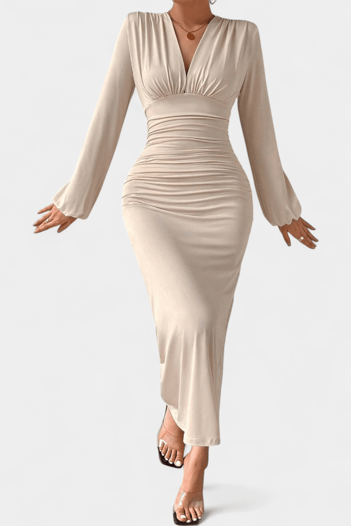 Auguste | Maxikleid mit V-Ausschnitt
