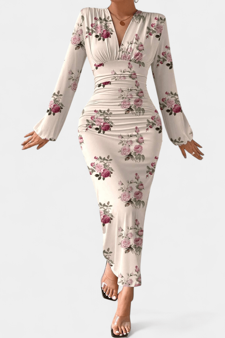 Auguste | Maxikleid mit V-Ausschnitt
