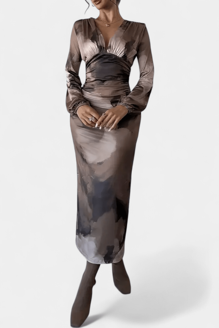 Auguste | Maxikleid mit V-Ausschnitt