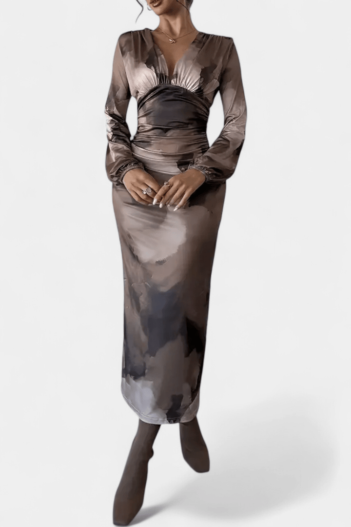 Auguste | Maxikleid mit V-Ausschnitt