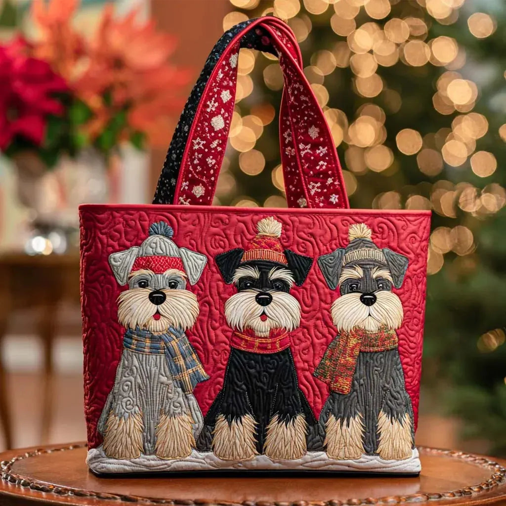 Handwerkstasche – Schnauzer-Trio