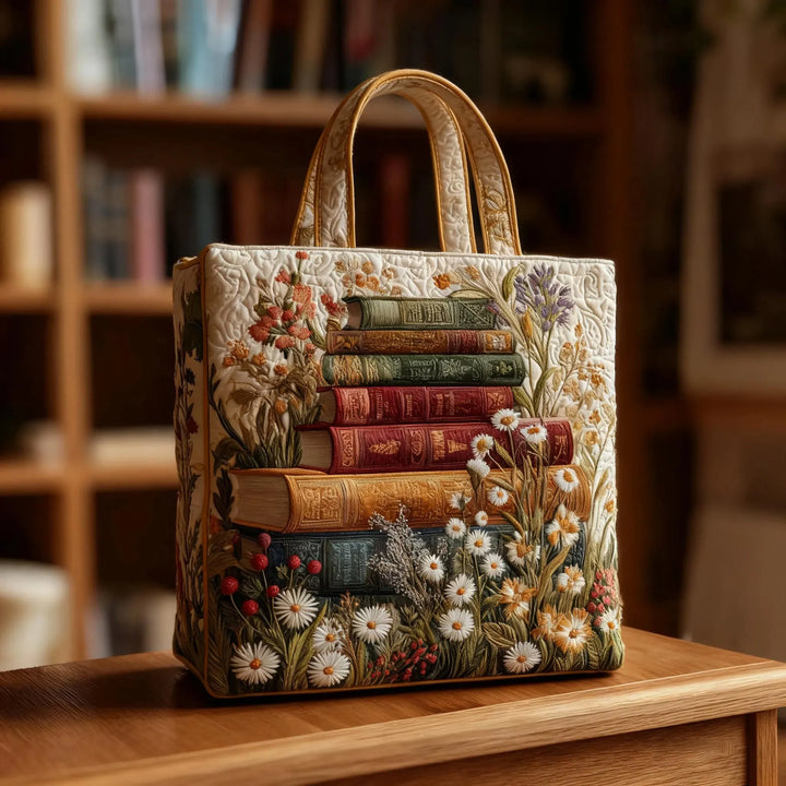 Gesteppte Handwerkstasche – Blumendesign