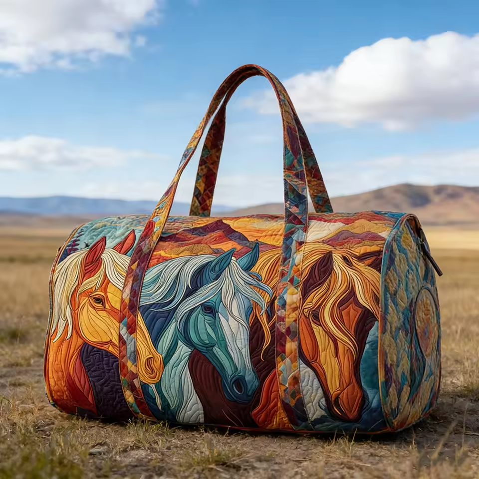 Rosa | Handgefertigte weiche Reisetasche