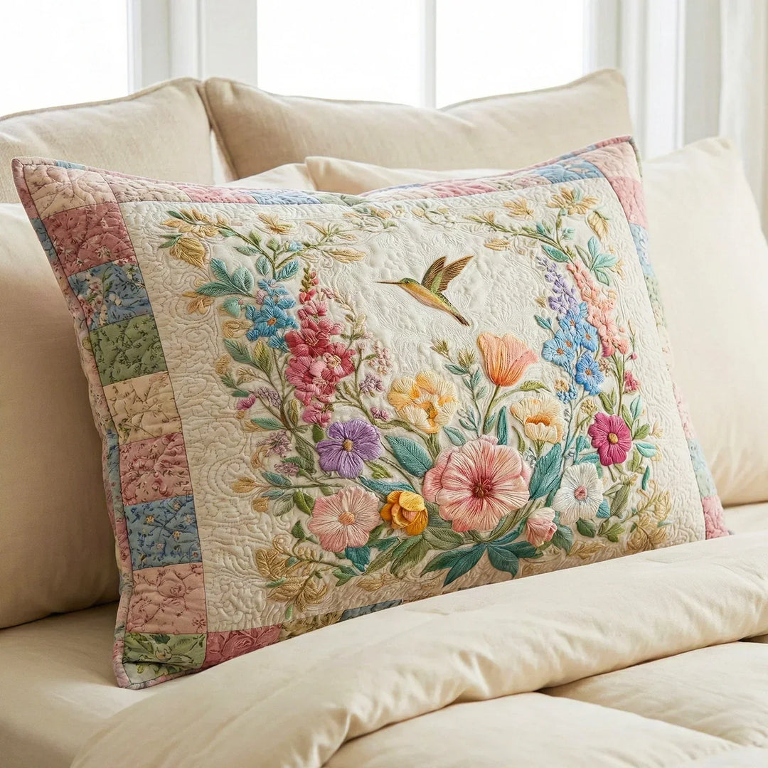 Kissenbezug mit Blumenfeld-Design