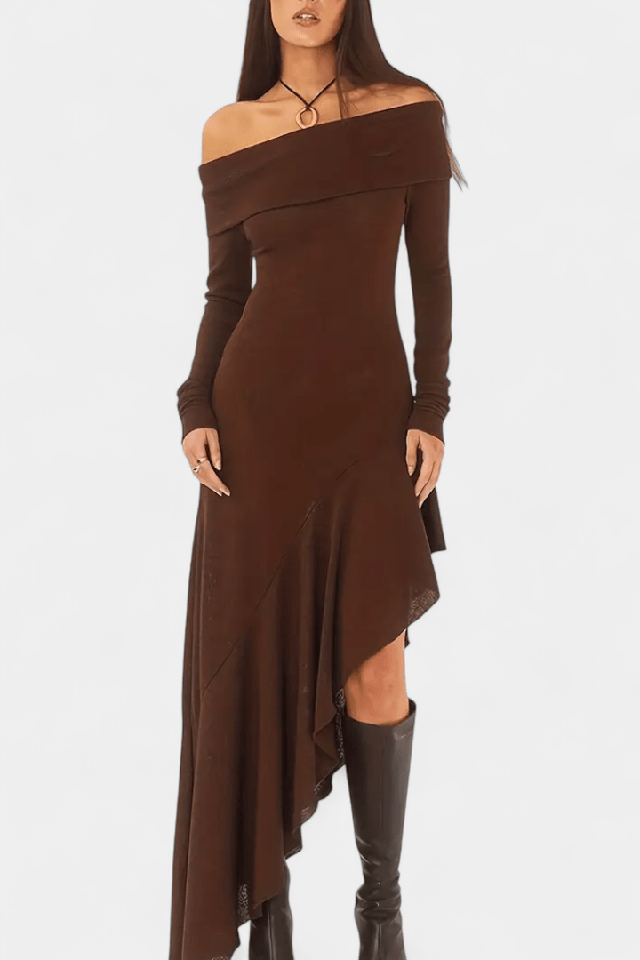 Brigitte | Kleid mit asymmetrischem Design