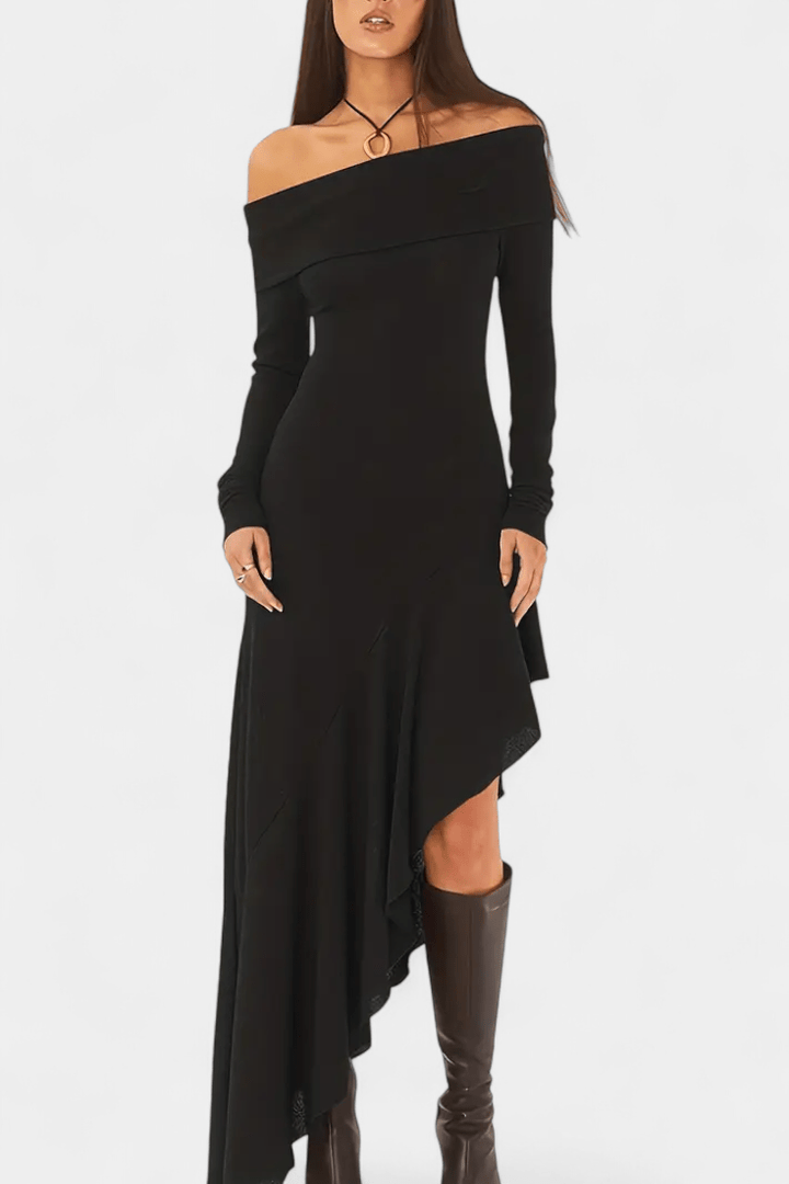 Brigitte | Kleid mit asymmetrischem Design