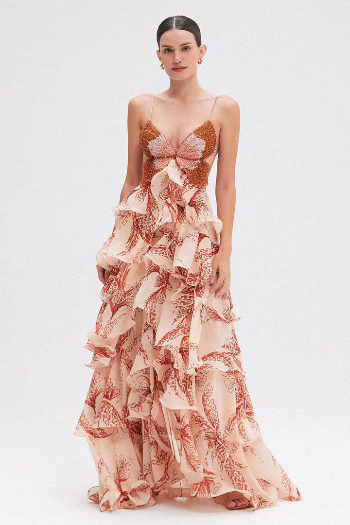 Nadine | Kleid mit Rüschendesign