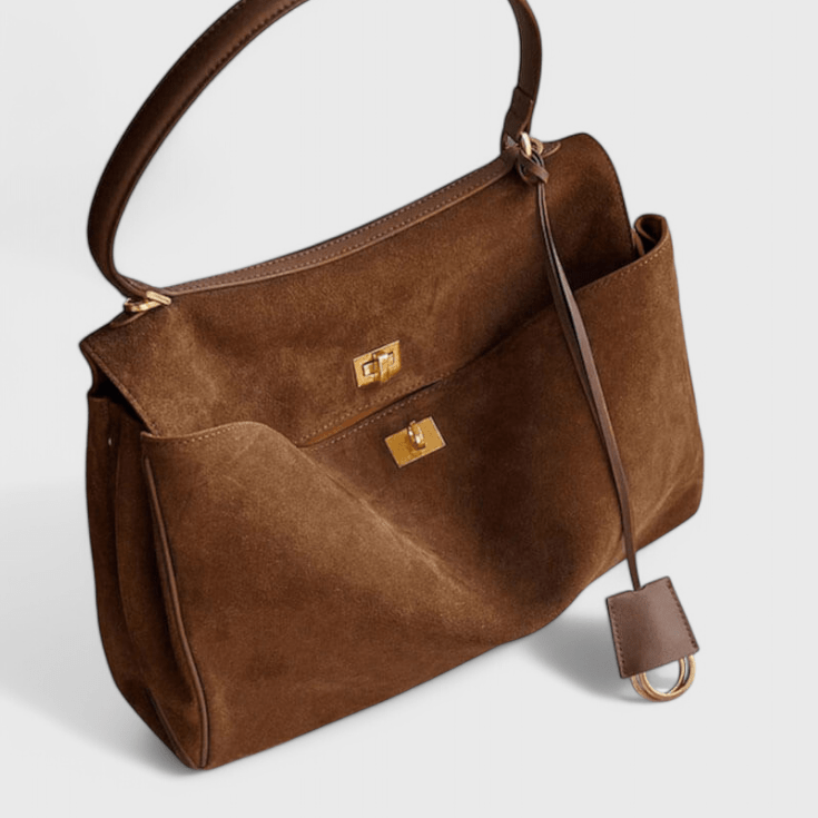 Cécile | Handtasche mit Goldschloss