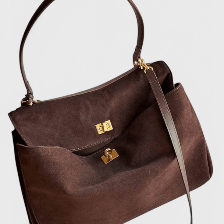 Cécile | Handtasche mit Goldschloss