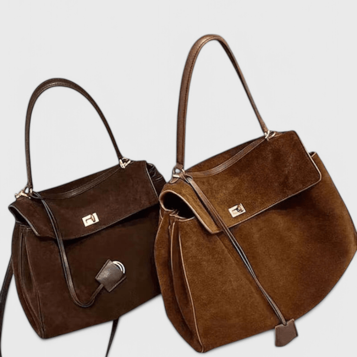 Cécile | Handtasche mit Goldschloss