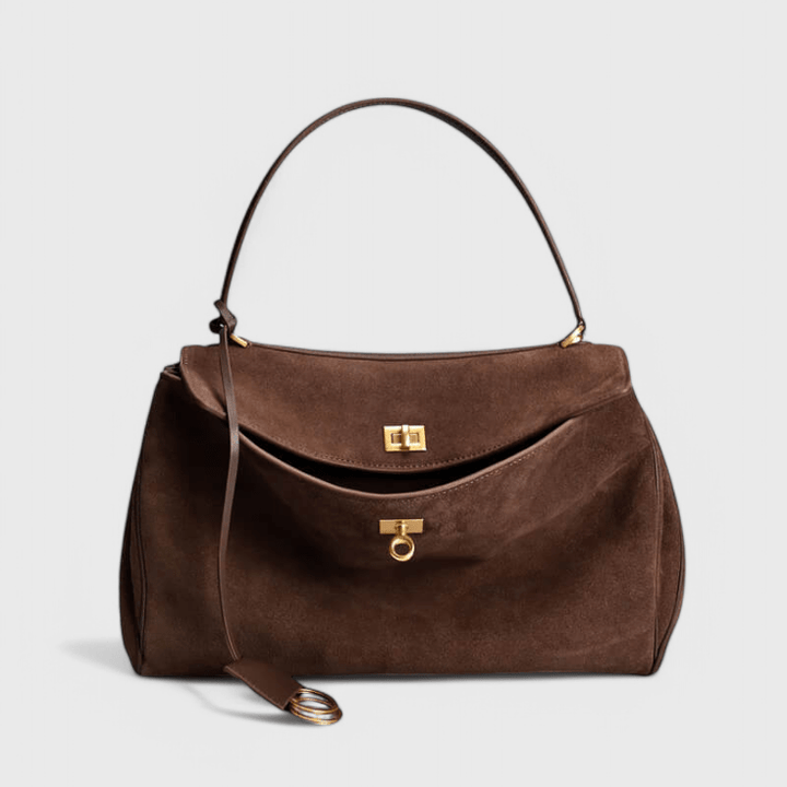 Cécile | Handtasche mit Goldschloss