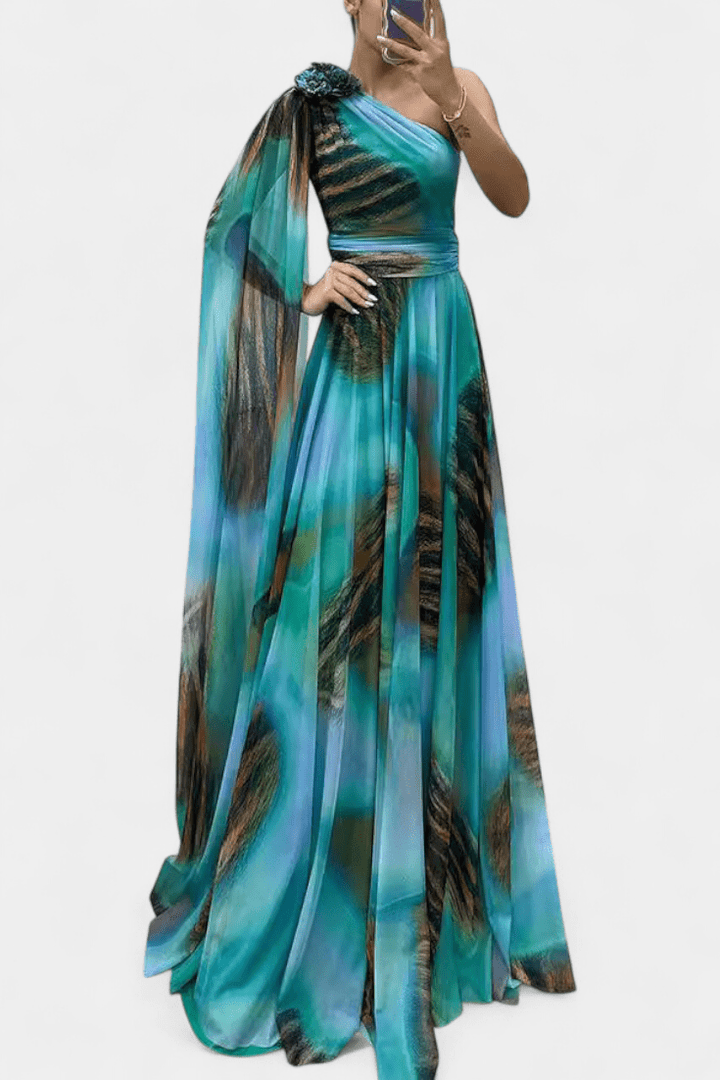 Sandra | Kleid mit Blumendruck