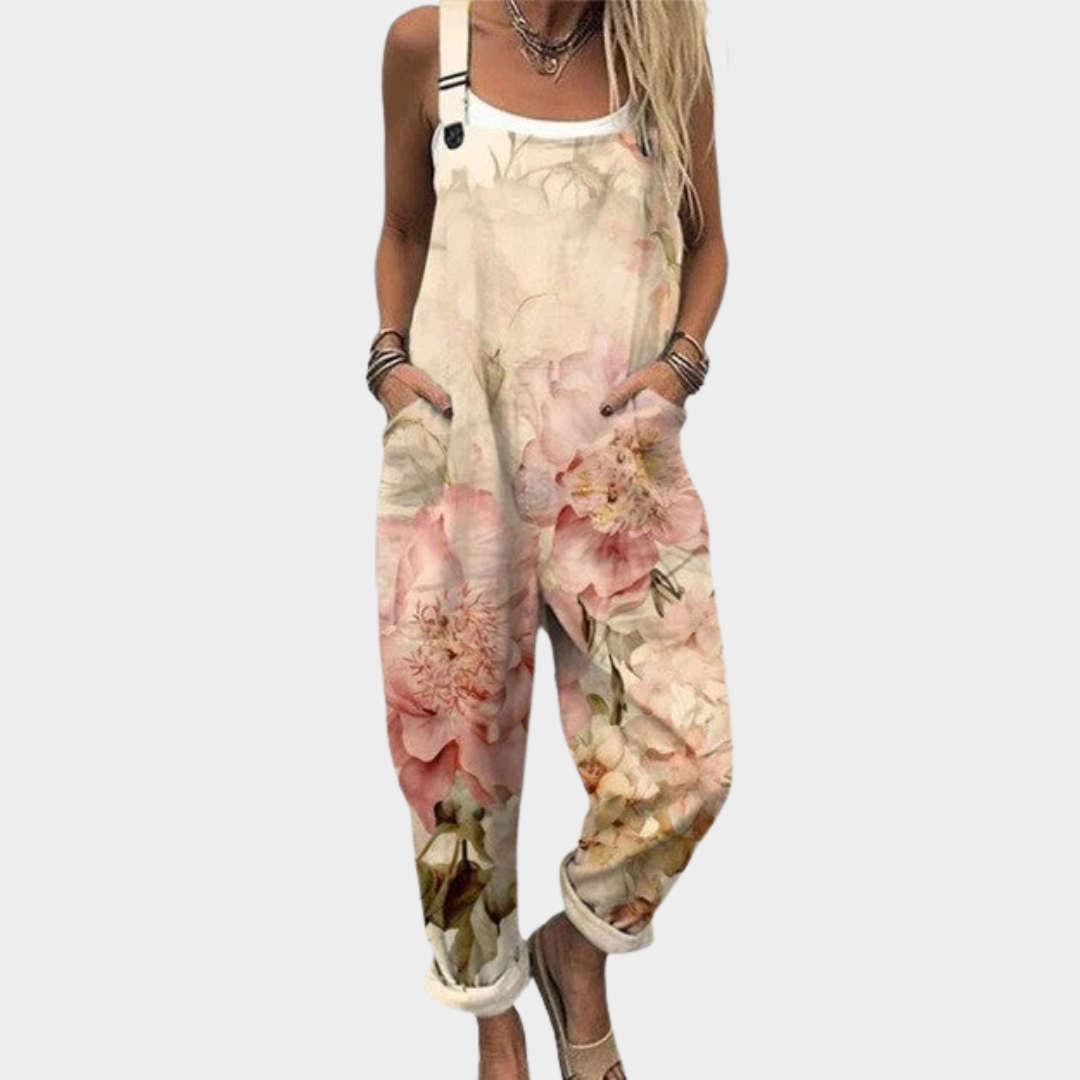 Catherine – Bequemer Overall mit Print