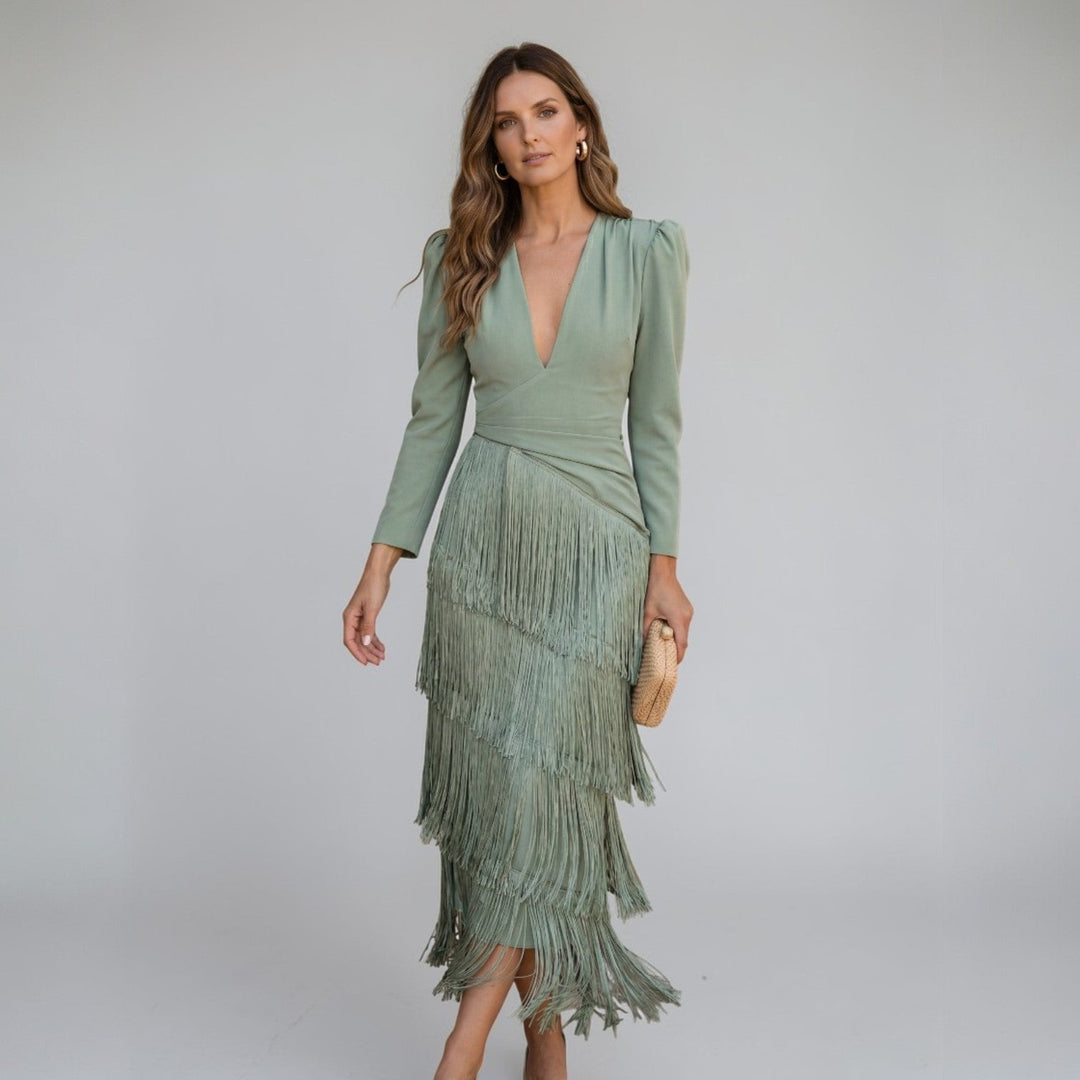Sofia | Kleid mit Blumendruck