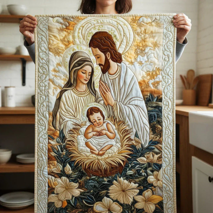 Quilt-Tischläufer „Göttliches Geschöpf"