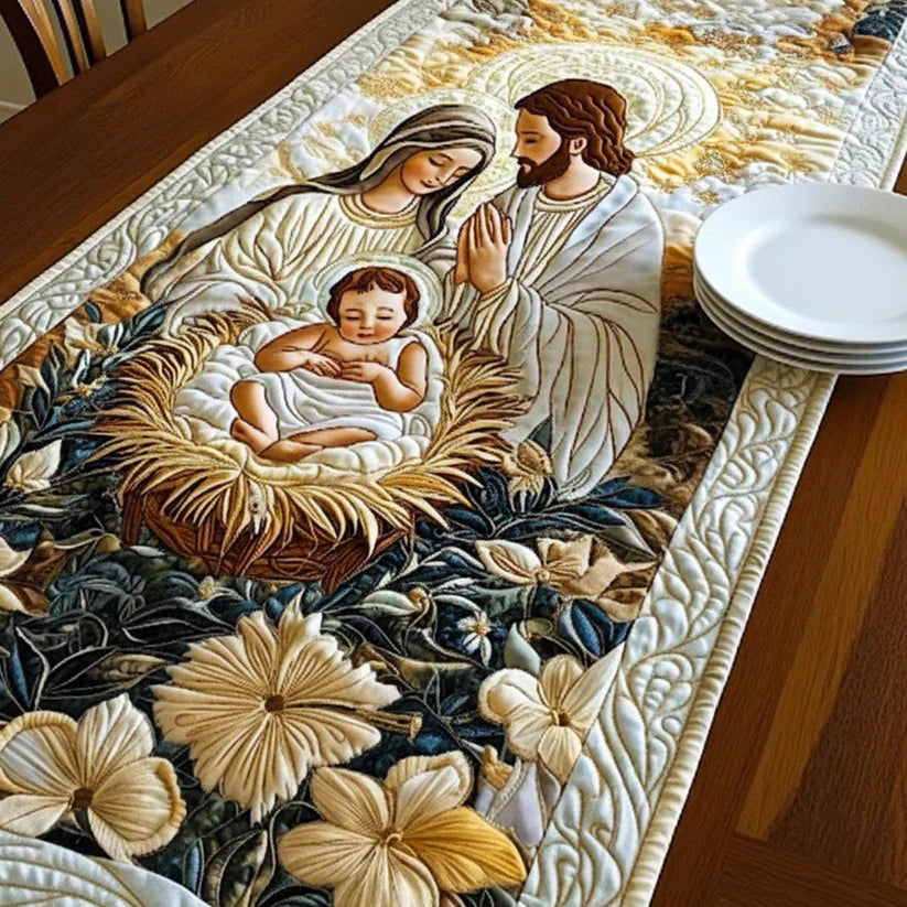 Quilt-Tischläufer „Göttliches Geschöpf"