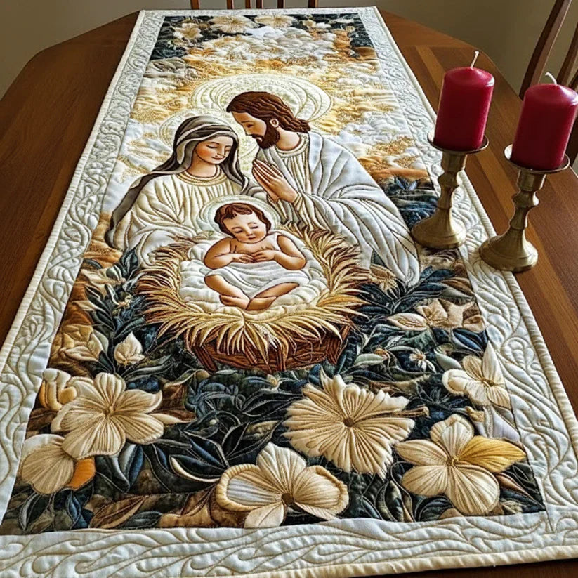 Quilt-Tischläufer „Göttliches Geschöpf"